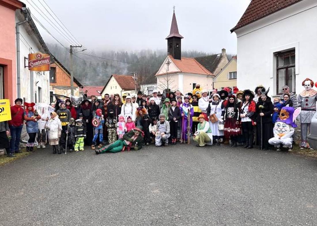 Masopustní průvod v Čepicích opět ve velkém