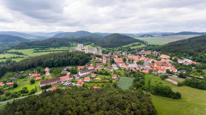Město z ptačí perspektivy