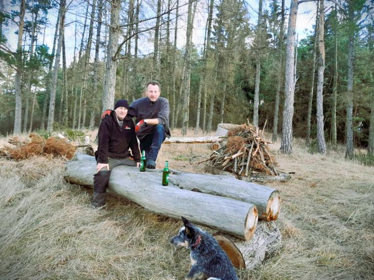 Příprava silvestrovského vejšlapu v Bojanovicích. Zrava Josef 
