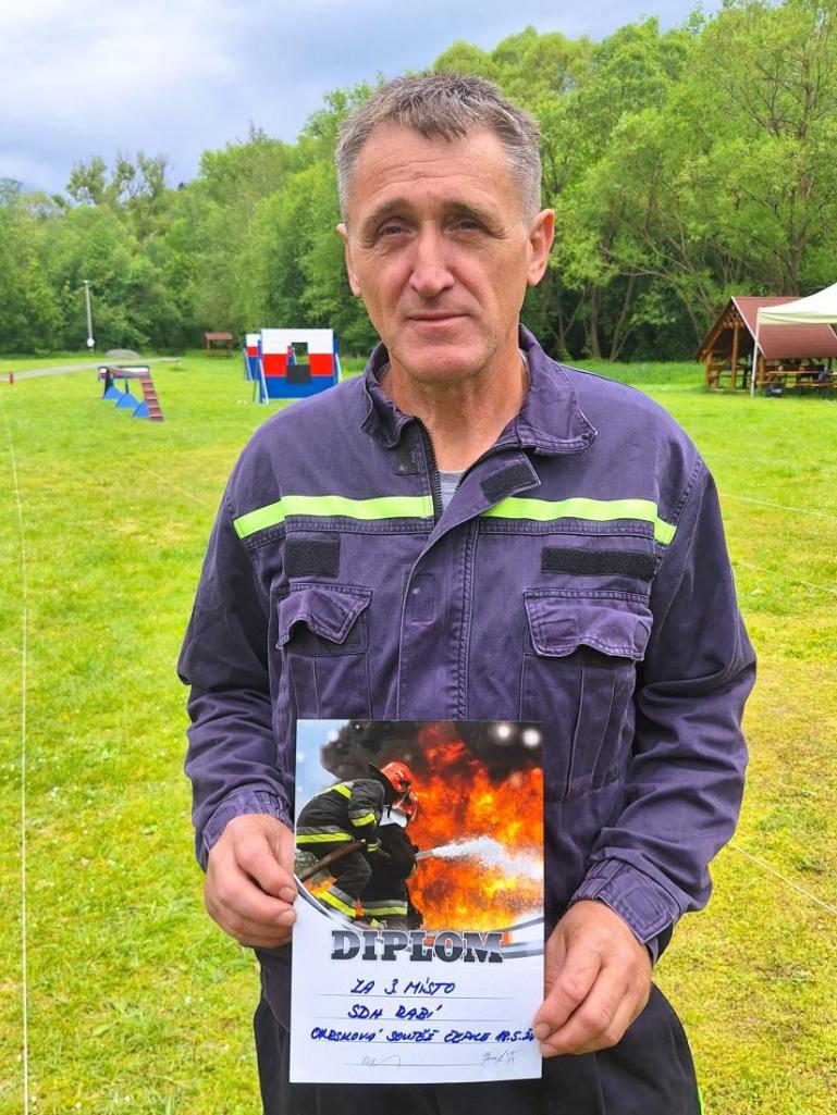 Václav Hejpetr, velitel rábských hasičů. Foto: tf